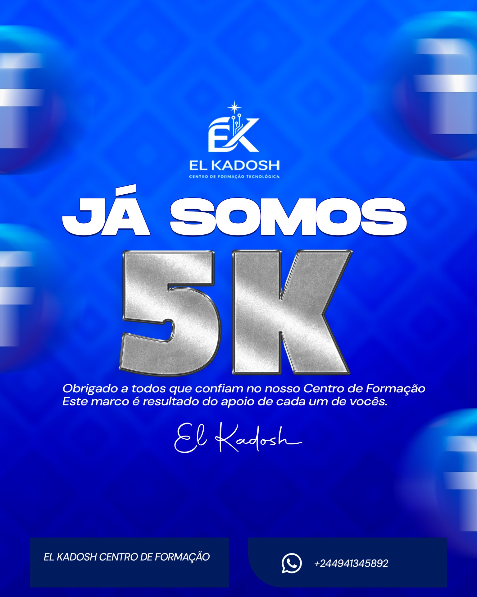 Marco anterior dos 5 mil seguidores